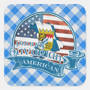 Stickers Bavarois-Américains Fiers