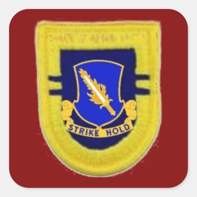 Stickers Beret Flash/DUI 2/504th Infantry (Devant)