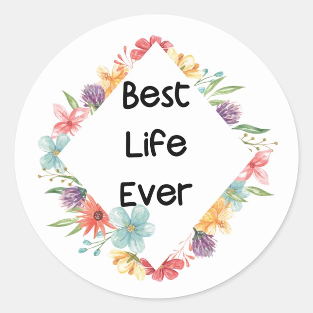 Stickers Best Life Ever (Devant)