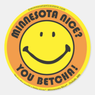 Stickers Betcha du Minnesota Nice