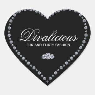 Stickers Bijoux en forme de coeur