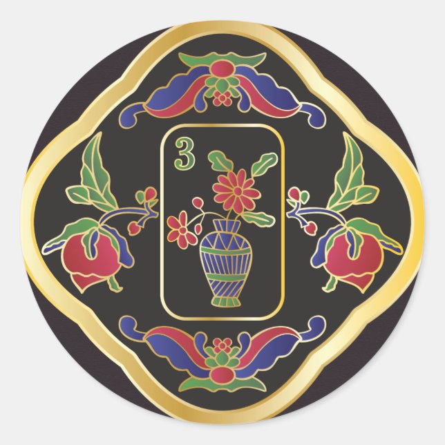 Stickers bijoux Mah Jongg (Devant)