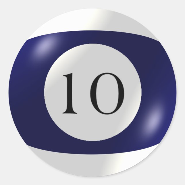 Stickers - Billard - 10 Ball (Devant)