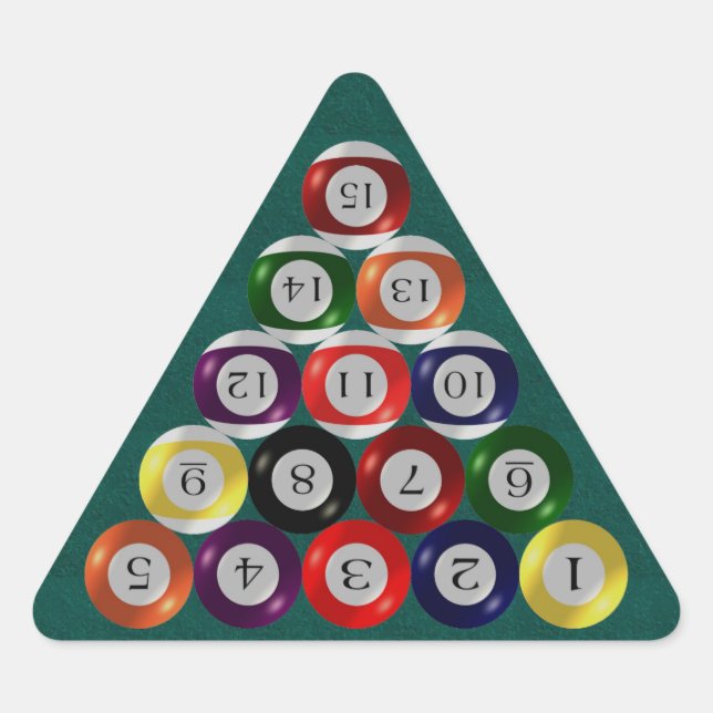 Stickers - Billard - Racker Balls (Vorderseite)