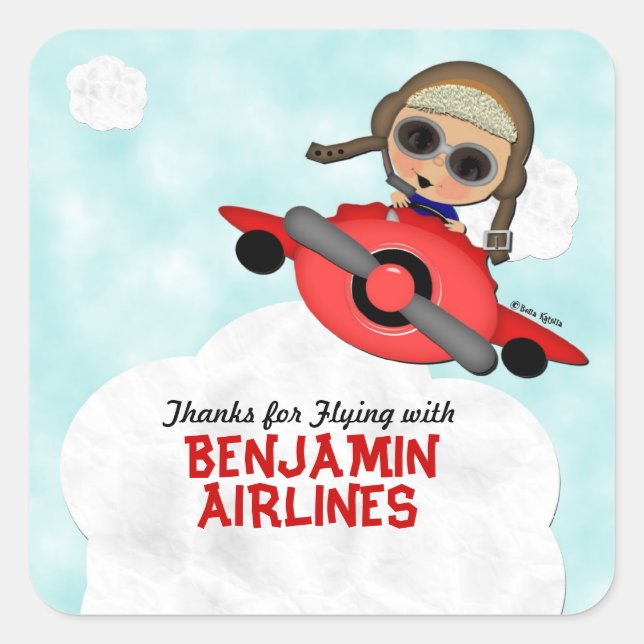 Stickers Birday Airlines (Devant)