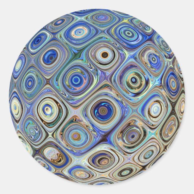 stickers bleu déco (Devant)