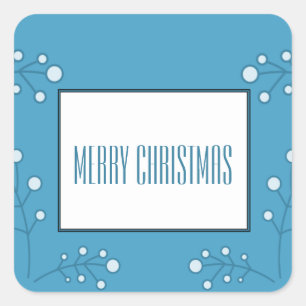 Stickers Blue Modern Berry Holiday