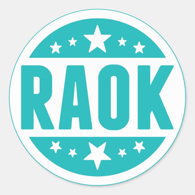Stickers Blue RAOK (Devant)