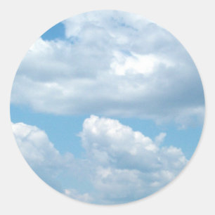 Stickers 'Blue Skies' bleu clair