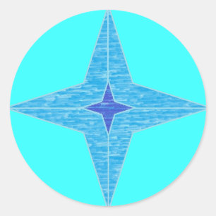 Stickers Blue Star