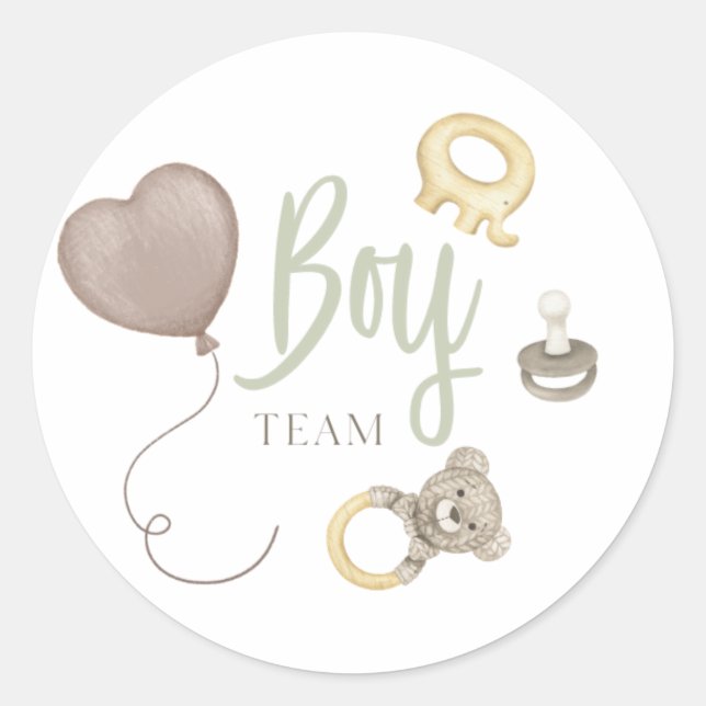 Stickers Boho Gender Team Boy Reveillez (Devant)