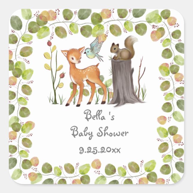 Stickers Bois Animaux (Devant)