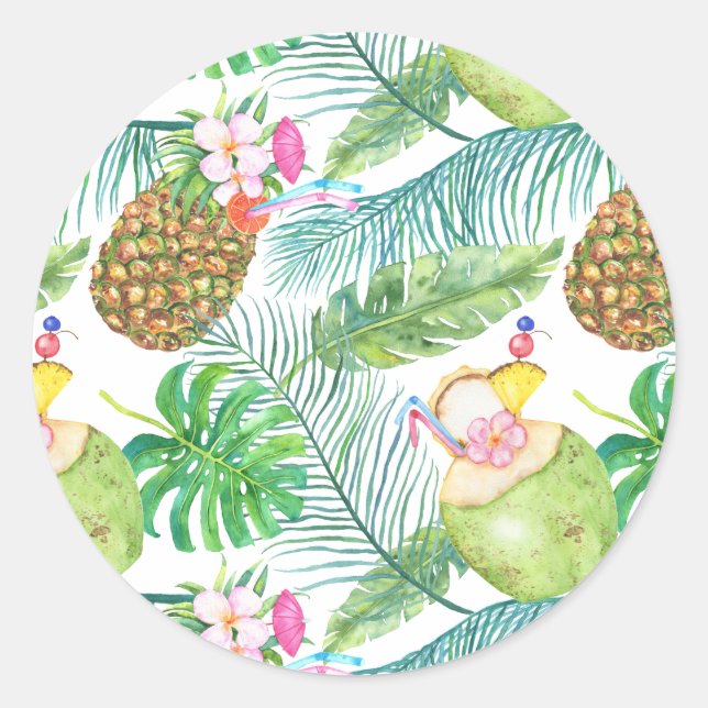 Stickers boissons aux fruits tropicaux (Devant)