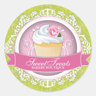 Stickers Boîte à Cupcake chic et élégant