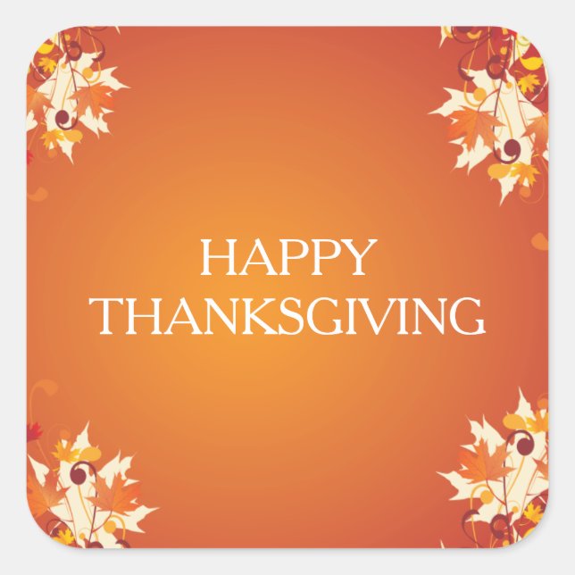 Stickers bon thanksgiving (Devant)