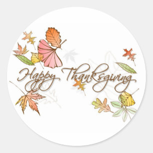 Stickers - Bon thanksgiving Feuilles d'automne