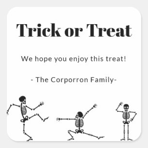 Stickers bonbons d'Halloween Distances Sociales