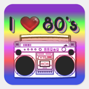 Stickers Boombox 80's Retro 80's