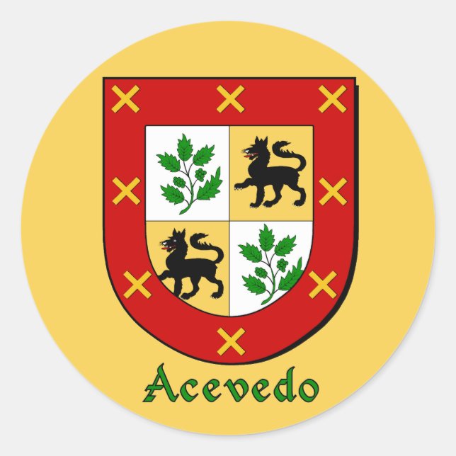 Stickers Boucliers de la famille Acevedo (Devant)