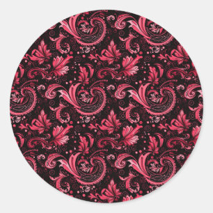 Stickers Bourgogne Paisley