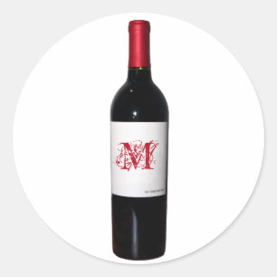 Stickers Bouteille Monogramme