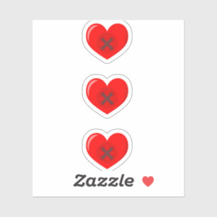 Stickers Boutons cardiaques