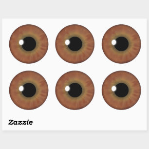 Stickers Brown Eye Iris Cool Eyeball Personnalisé 