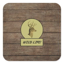 Stickers Buck Head Dark Wood