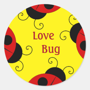 Stickers Bug Amour Avec Ladybugs