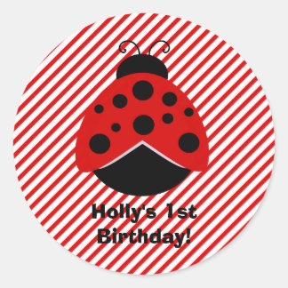 Stickers Bug rouge et noir