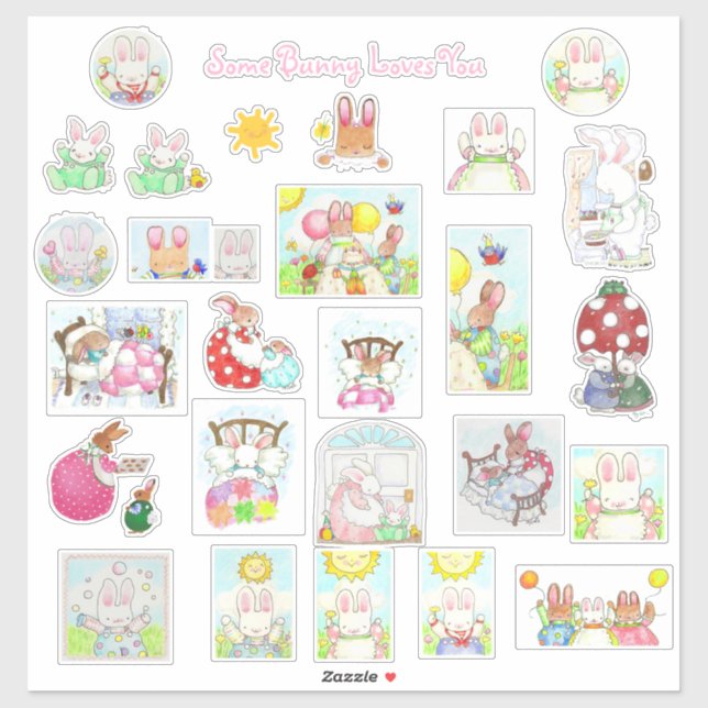 Stickers Bunny ! (Feuille)