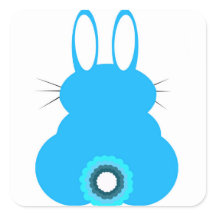 Stickers Bunny Bleu
