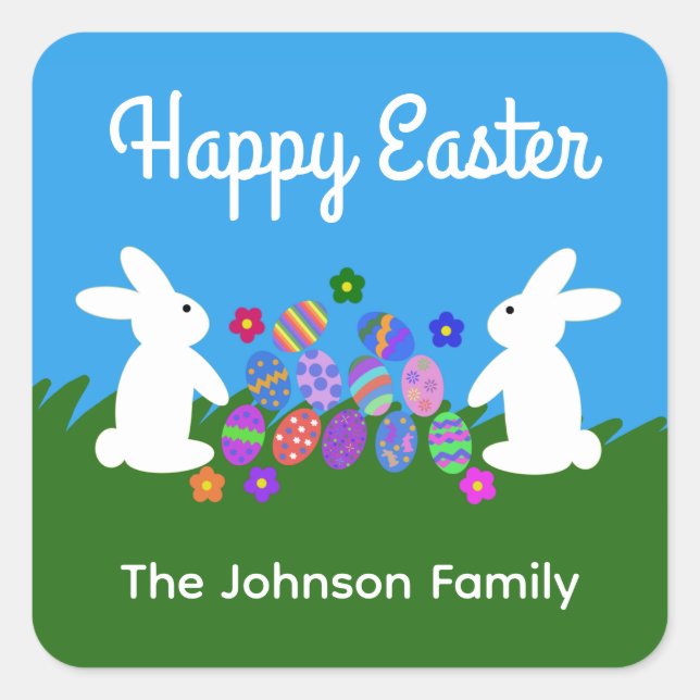 Stickers Bunny de Pâques #1 (Devant)