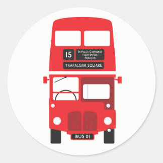 Stickers Bus Rouge de Londres