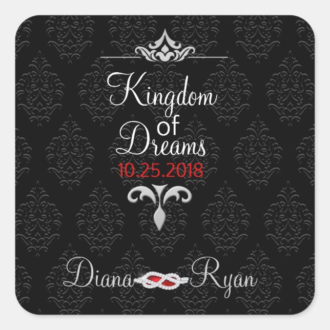 Stickers Cadeau Cravate noire (Devant)