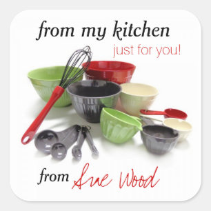 Stickers Cadeau Cuisine Personnalisée Sharp et élé