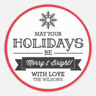 Stickers cadeaux de Noël / Étiquette