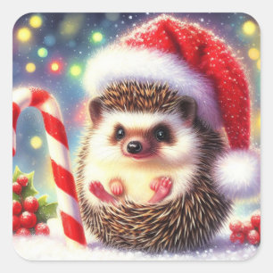 Stickers cadeaux Hedgehog Holiday Hedgie