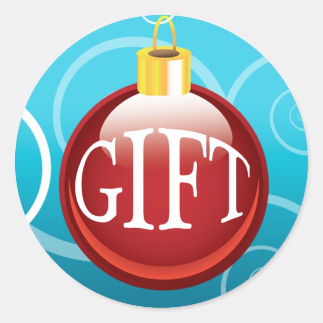 Stickers Cadeaux Pour Les Forfaits De Noël (Devant)