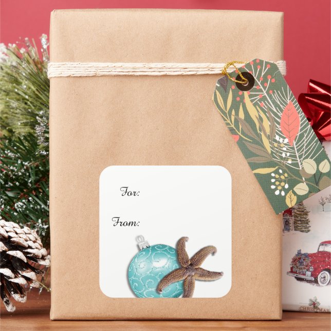 Stickers Cadeaux Tropical Christmas Starfish (vacances)