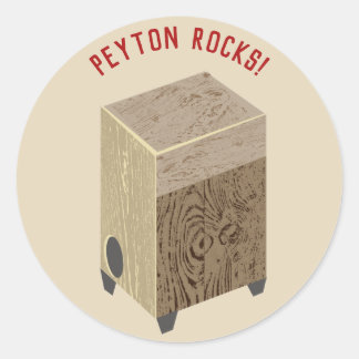 Stickers Cajon Drum Personnalisés