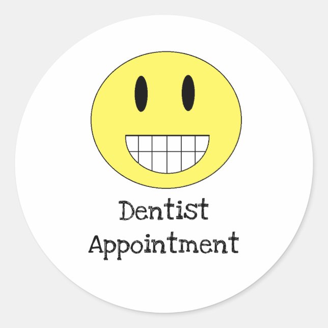 Stickers Calendrier des rendez-vous des dentistes (Devant)