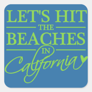 stickers California Beaches