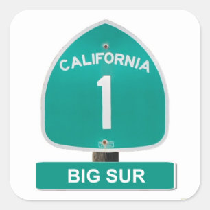 Stickers California Highway 1 Big Sur