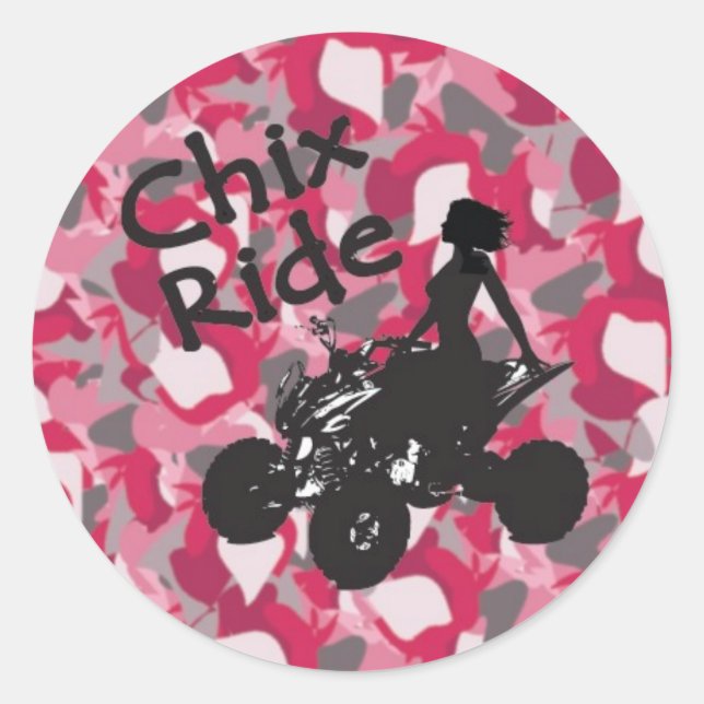 Stickers Camo rose CR (Devant)