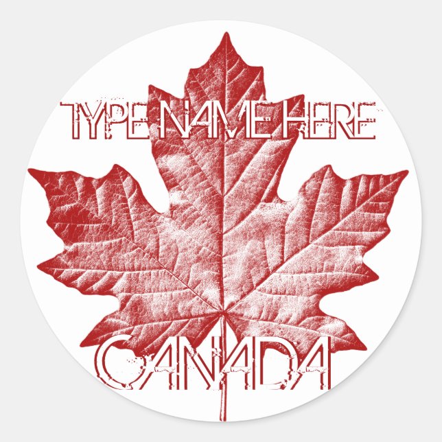 Stickers Canada cool Personnalisé Sticker Canada (Devant)