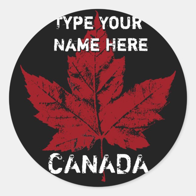 Stickers Canada cool Personnalisé Sticker Canada (Devant)