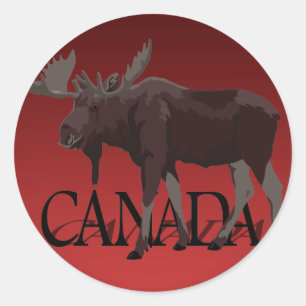 Stickers Canada Moose Custom Canada Stickers