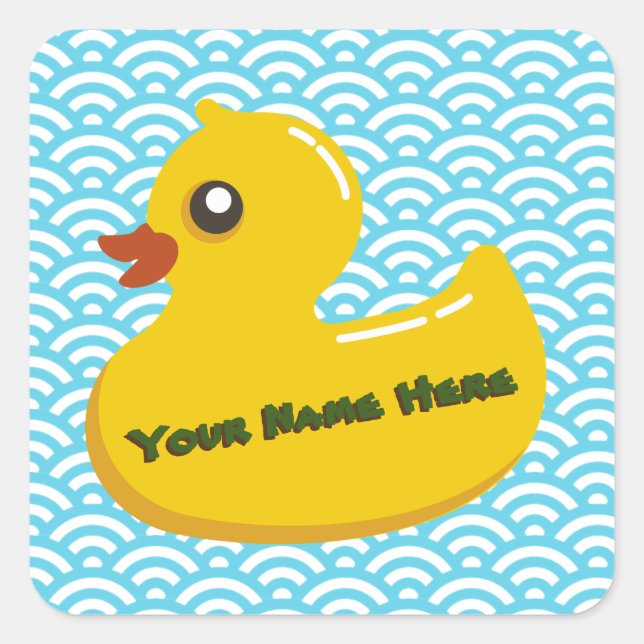 Stickers canard en caoutchouc personnalisé (Devant)