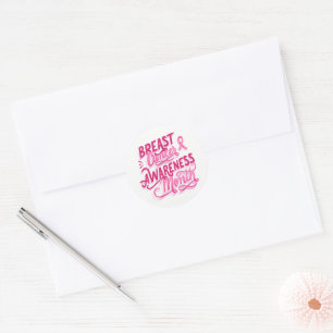 Stickers Cancer du Sein - Ruban rose